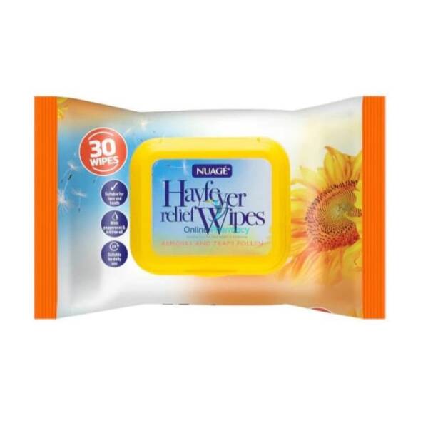 Nuage Hay Fever Relief Wipes - 30 Pack