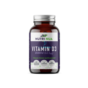 Nutri Nua Vitamin D3 2500IU Vegan Capsules - 30 Pack