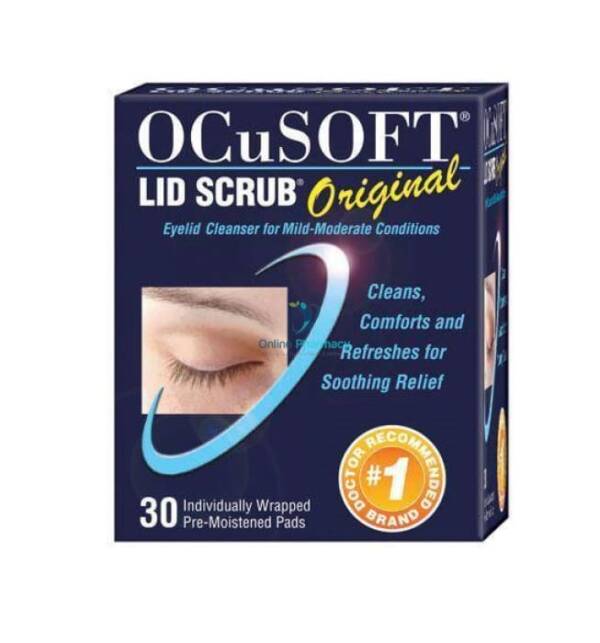 OcuSOFT Eye Lid Scrub Original Pads - 30 Pack