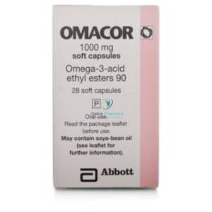 Omacor Omega 3 Fatty Acids 1000mg - 28 Capsules