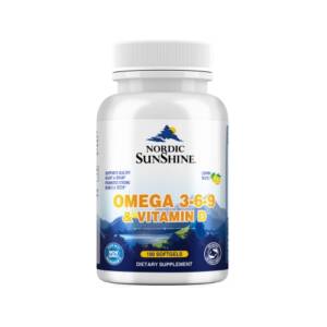 Nordic Sunshine Omega 3 6 9 688mg & Vitamin D 25mg