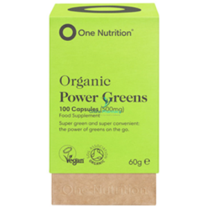 One Nutrition Organic Powergreens 500mg Vegecaps - 100