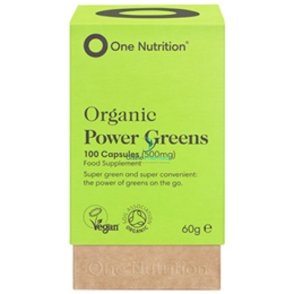 One Nutrition Organic Powergreens 500mg Vegecaps - 100