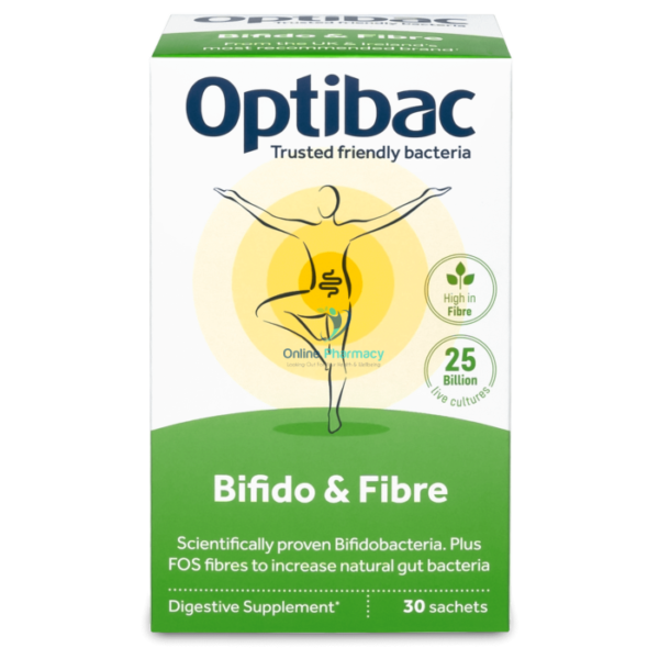 Optibac Bifidobacteria & Fibre - 30 Sachets