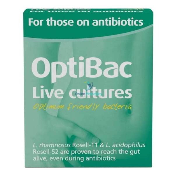OptiBac Probiotics For Those On Antibiotics - 10 Capsules