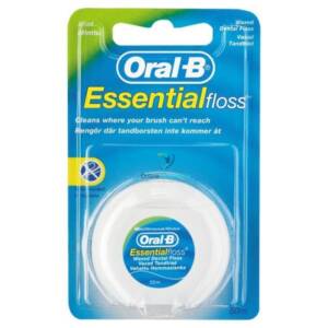 Oral B Dental Mint Waxed Floss - 50m