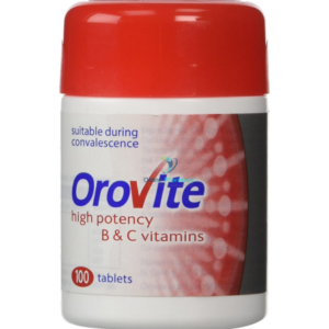Orovite High Potency B & C Vitamin Tablets - 100 Pack