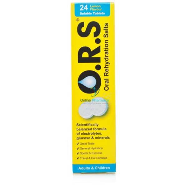 ORS Soluble Tablets Lemon Flavour - 24 Pack