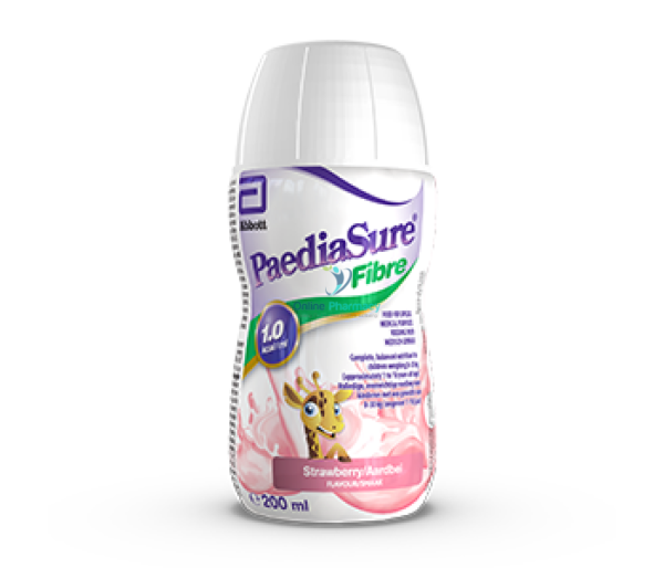 Paediasure Fibre Bottles - 200ml (Vanilla/Strawberry)