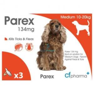 Parex Spot-on Solution for Medium Dogs (10-20kg) - 3 Pipettes