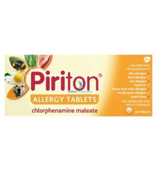 Piriton Allergy Tablets - 30 / 60 Pack