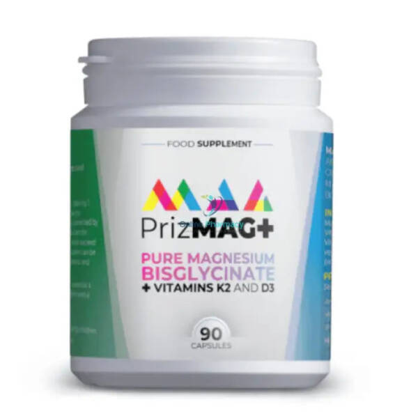 PrizMAG Plus Magnesium Bisglycinate Vit D & Vit K - 90 Caps