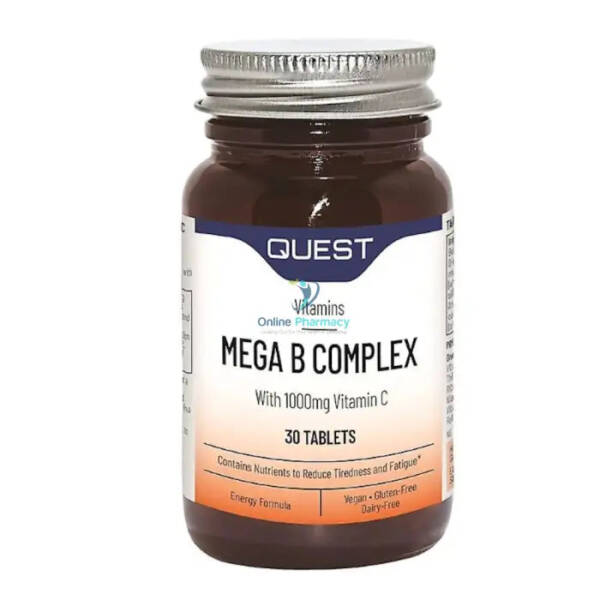 Quest Mega B Complex + Vitamin C 1000mg - 30/60 Pack