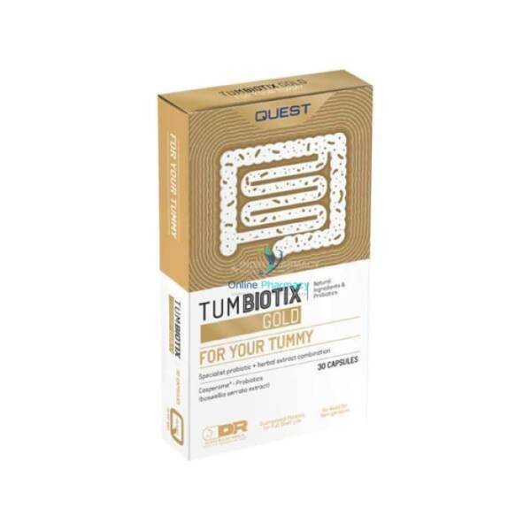 Quest Tum Biotix Gold - 30 Caps