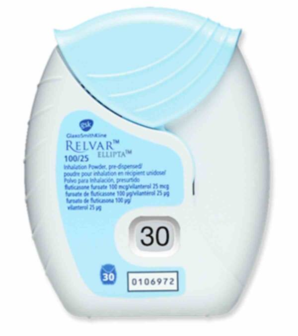 RELVAR ELLIPTA 100/25MCG 30D