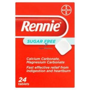 Rennie Sugar Free Indigestion Tablets - 24 Pack