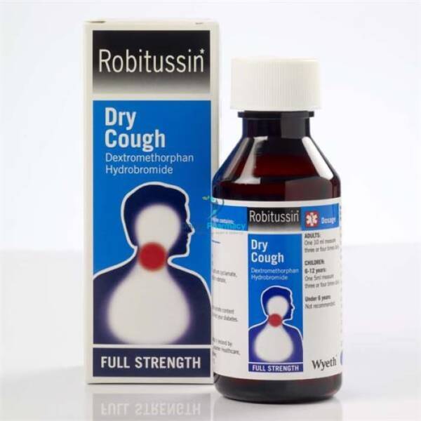Robitussin Dry Cough 7.5mg/5ml Dextromethorpan Oral Solution - 100ml