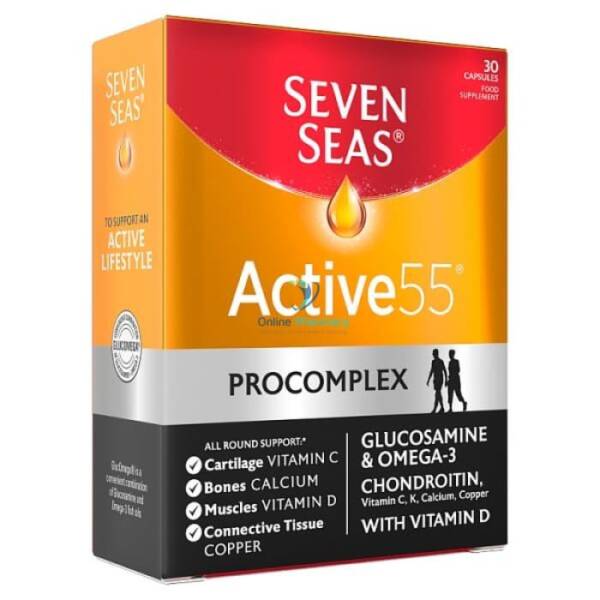 Seven Seas Active 55 Pro Complex Capsules - 30  Pack
