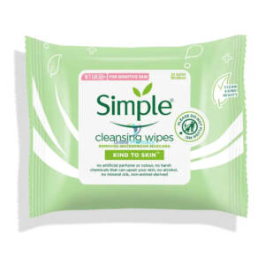 Simple Kind To Skin Biodegradable Cleansing Wipes - 20 Pack