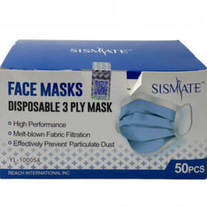 Sismate Blue 3ply Disposable Face Mask