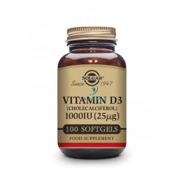 Solgar Vitamin D3 1000iu - 100 Softgels