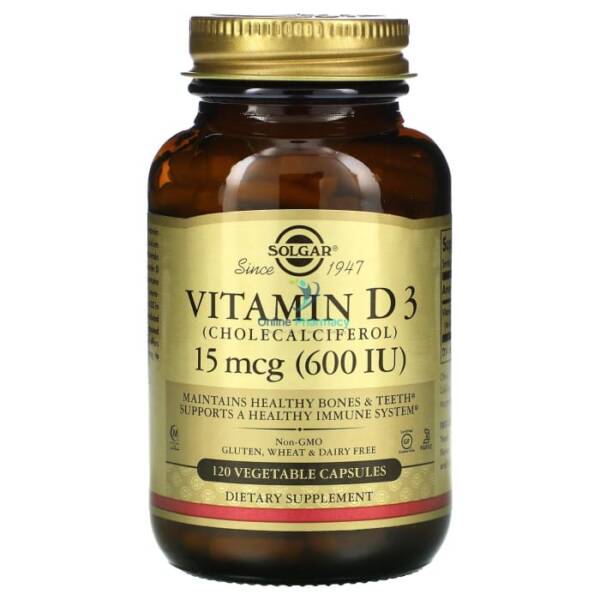 Solgar Vitamin D3 600iu - 120 Caps