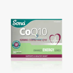 Sona Coenzyme Q10 (CoQ10) 120mg - 30 Capsules
