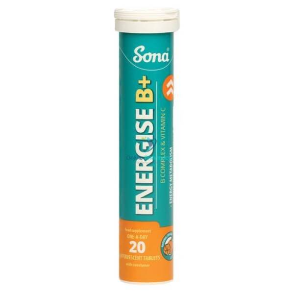 Sona Energise B Plus Effervescent Tablets - 20 Pack