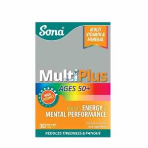 Sona MultiPlus 50+ Multivitamin Tablets - 30 Pack