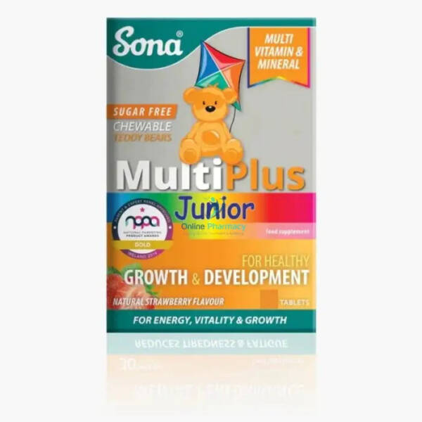 Sona Multiplus Junior Chewable Tablets - 30 / 60 Pack
