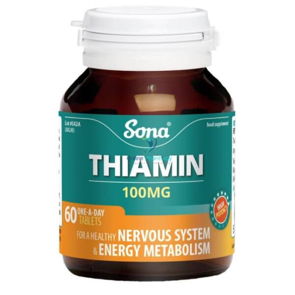 Sona Thiamine 100mg (Vitamin B1) - 60/120 Tablets