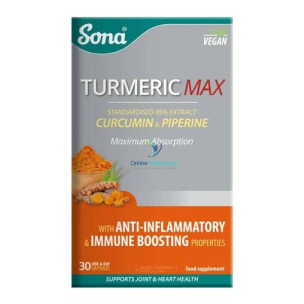 Sona Turmeric Max 200mg - 30 Capsules