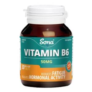Sona Vitamin B6 50mg - 30/60 Tablets
