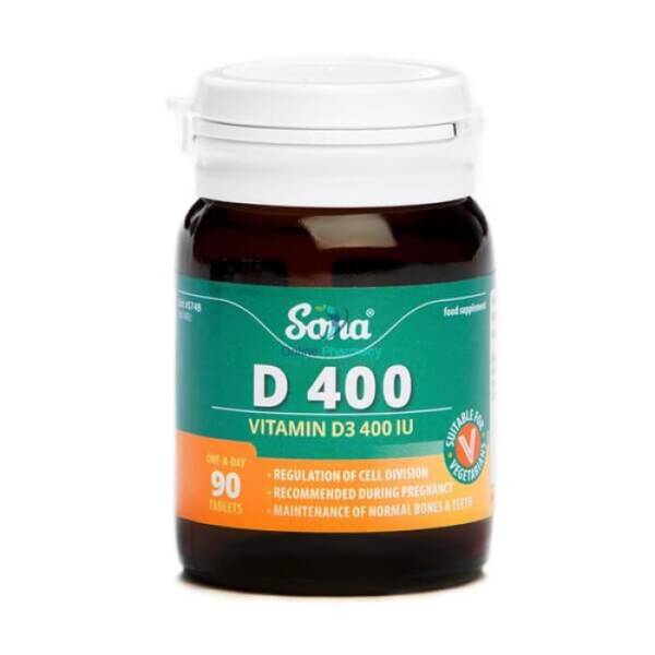 Sona Vitamin D3 400IU Tablets - 90 Pack