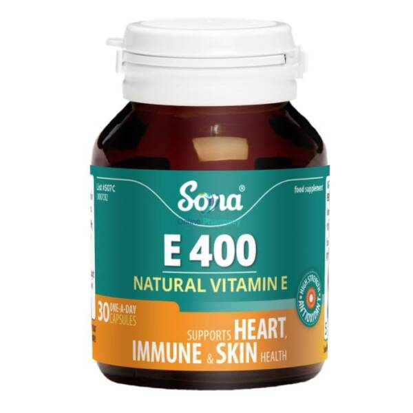 Sona Vitamin E 400IU Capsules - 30 or 60 Pack