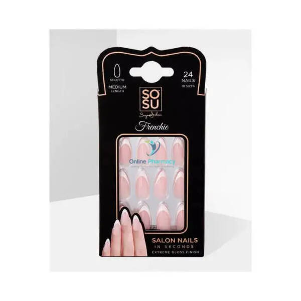 SOSU Frenchie Medium Stiletto Nails