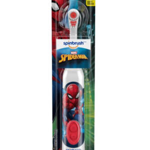 Spiderman Kid?s Spinbrush Electric Battery Toothbrush, Soft