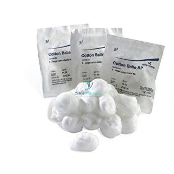 Sterile Cotton Wool Balls - 5 Pack