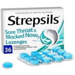 Strepsils Sore Throat & Blocked Nose Lozenges - 36 Pack