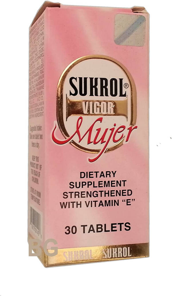Sukrol Vigor Mujer Dietary Supplement With Vitamin E 30 Tablets