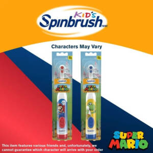 Super Mario Kid?s Spinbrush Electric Battery Toothbrush