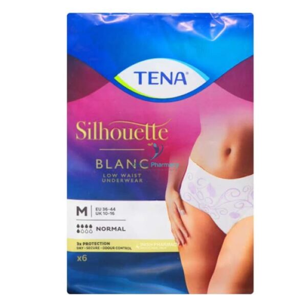 Tena Lady Silhouette Blanc Pants Discreet Medium - 6 Pack