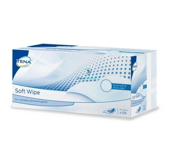 Tena Soft Wipe 32 x 30cm - 135 Pack