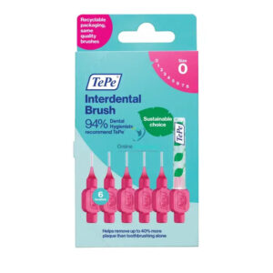 TePe Pink Interdental Brush 0.4mm - 6 Pieces