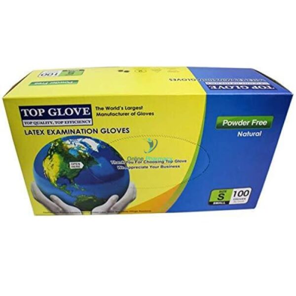 Top Glove Latex Powder Free Gloves - 100 Pack