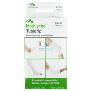 Tubigrip Tubular Bandage Size D (7.3-7.9cm) - 1m or 10m