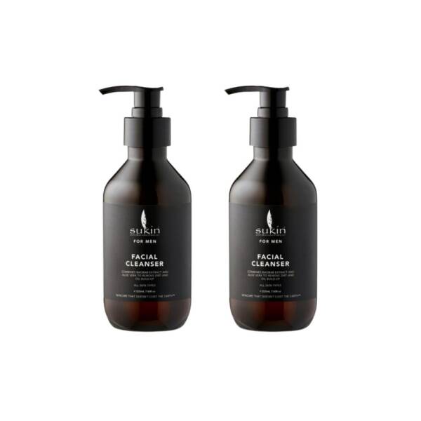 Sukin Men?s Facial Cleanser - Twin Pack