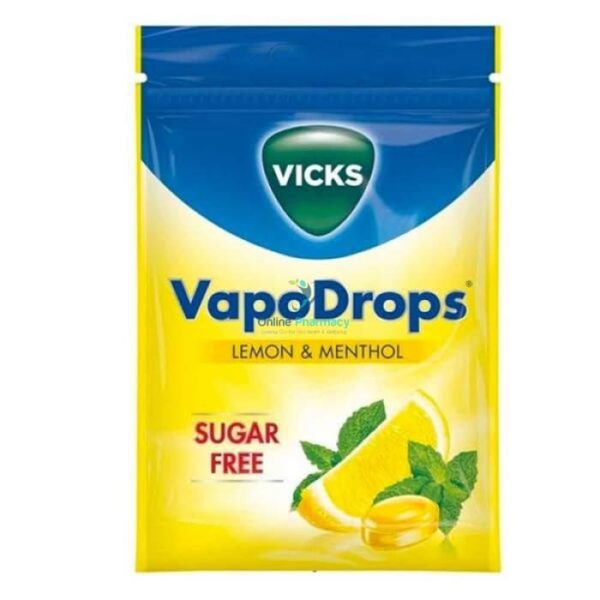 Vicks VapoDrops Sugar Free Lemon & Menthol