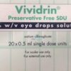 Vividrin Single Dose Unit Sterile Eye Drops - 20 Pack