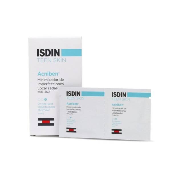 Isdin Teen Skin Acniben Imperfections Minimizer Wipes